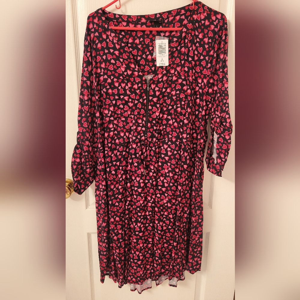 Zip Up Heart Dress